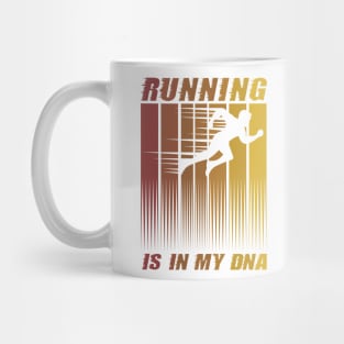 Running is in my DNA fitness exercise workout Mug